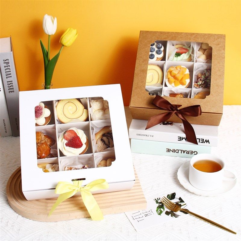 9宫格盒下午茶甜品杯子卷饼干泡芙肉松小贝烘焙点心盒子,厨房/烹饪用具,点心包装盒/包装袋,淘宝优惠券,粉丝福利购,淘宝优惠卷