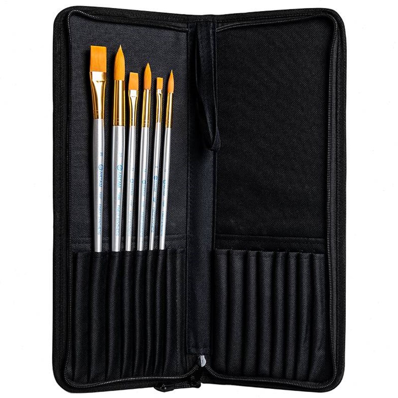 毛笔笔袋画家专用式布艺便携画笔笔袋非笔帘笔包水彩笔袋透气画具