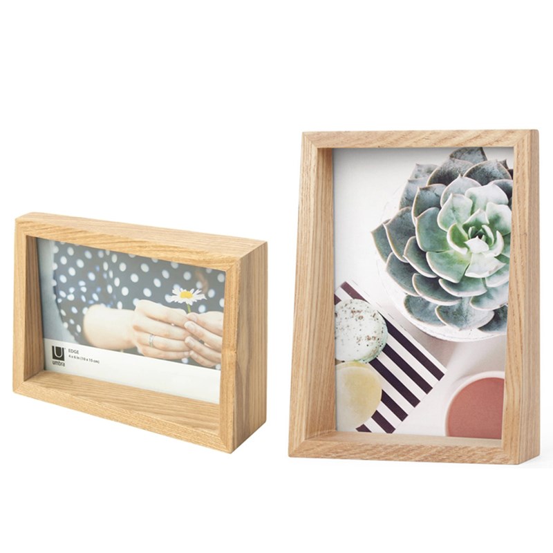 umbr桌面摆台相框现代简约一体实木相片照片架儿童创结婚