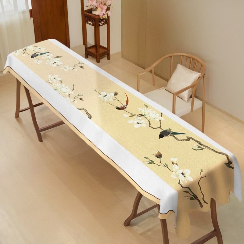 古筝防尘罩盖布文艺范加厚丝绒麻琴布蕾丝琴披15cm通用款