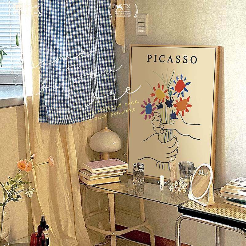 毕卡索 抽象线条装饰画现代卧室床头柜摆画客厅玄关墙壁挂画,家居饰品,现代装饰画,淘宝优惠券,粉丝福利购,淘宝优惠卷