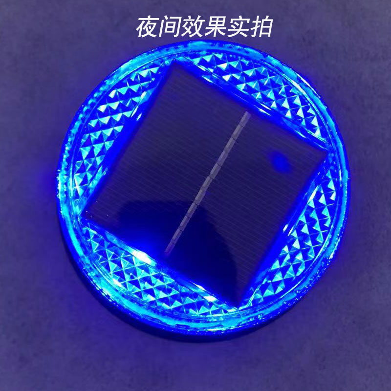 施工爆闪灯磁吸式太阳能警示路障灯黄闪货车用led闪烁红蓝信号灯