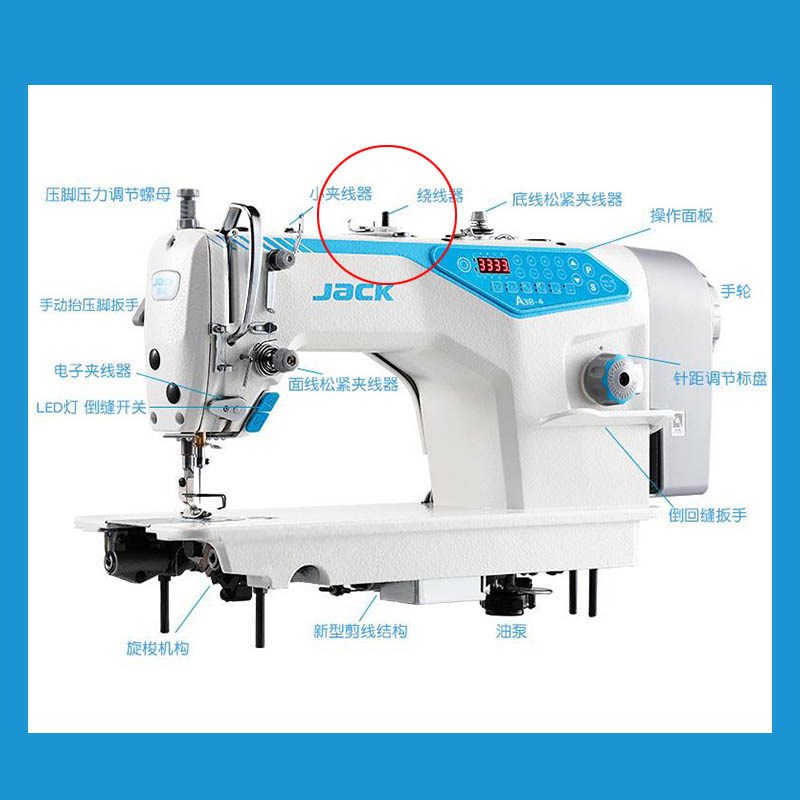 杰克电脑平车割线绕线器E5F通用打线器缝导线器缝纫机