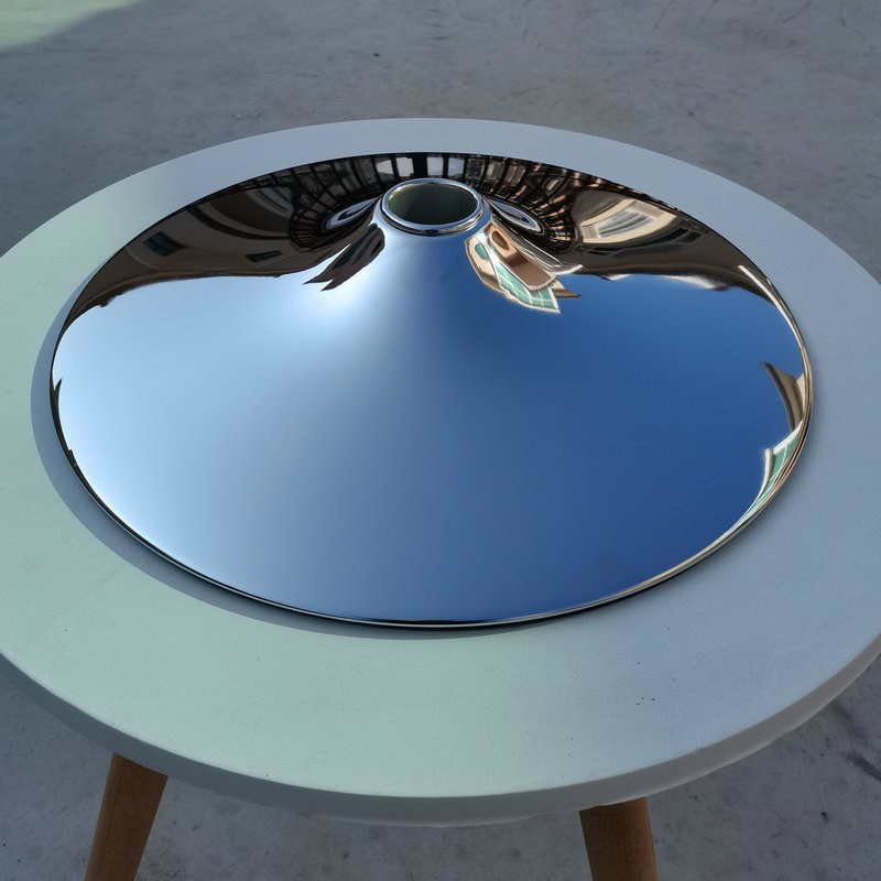 圆盘吧椅盘不锈钢底座铁电镀沙发钢制升降通用椅子配件加厚喇叭盘