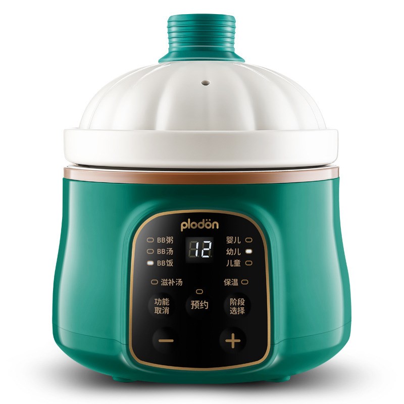 plodon浦利顿小电炖锅迷你BB煲煮粥宝宝辅食锅陶瓷全自动燕窝炖盅