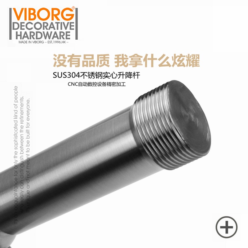 香港域堡 强磁0不锈钢精铸实木门房门碰墙吸地吸门吸 可升降