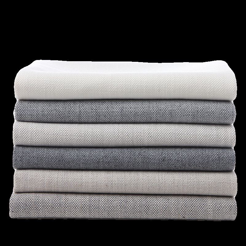 加厚麻布粗做沙发布料细麻棉麻面料硬包软包抱枕坐垫