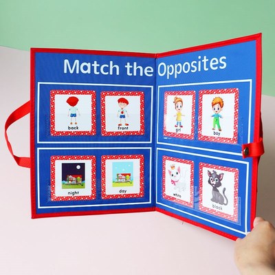 儿童单词认知卡片折叠字母英语课堂教具启蒙早教幼儿园