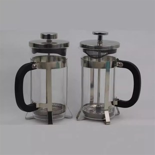 冲茶器不锈钢玻璃茶壶过滤网法压壶咖啡H壶茶壶耐热高硼硅玻璃虑