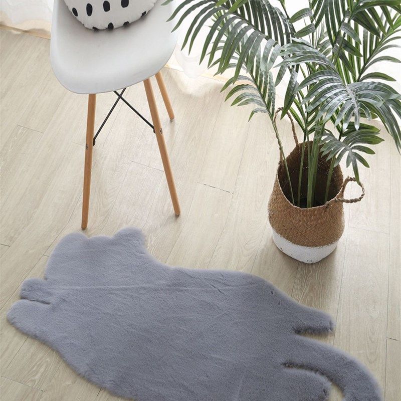 爱卡通猫咪奔向你卧室仿客厅兔毛地毯飘窗仿兔毛地垫萌床边毯萌,居家布艺,地毯,淘宝优惠券,粉丝福利购,淘宝优惠卷