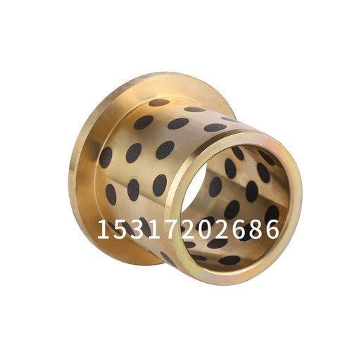 JFB翻边石墨铜套带肩型MPFZ自润滑轴承无油衬套内径50 55 60 65MM