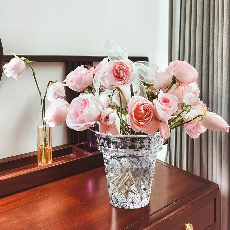 宽口瓶玻璃大口径广口敞口阔口客厅插水晶水培器皿,家居饰品,花瓶,淘宝优惠券,粉丝福利购,淘宝优惠卷