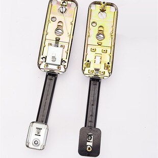 万嘉通用新多防盗门拉手 单门门老式大拉手拇指按钮大把手锁具