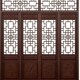 仿古木门推拉四木门农村老式 古代门屏风古风门定制