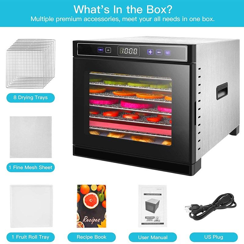 家用智能食物烘干机宠物食品脱水风干机水果蔬菜干果机层,厨房电器,食物烘干机,淘宝优惠券,粉丝福利购,淘宝优惠卷