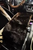 冬季 通用整貂毛汽车手扶箱垫保护柔软端大气皮草手扶箱垫子