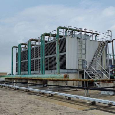 云凌节能方形横流式玻璃钢冷却塔800型使用年限20年