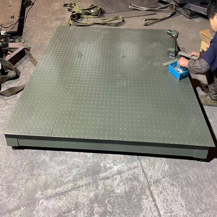 5吨电子地磅2*2m加厚型电子平台秤料罐称重加固加载工业地磅称5T
