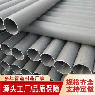 供应灰色塑料管110upvc农田灌溉管大小口径农田灌溉管道