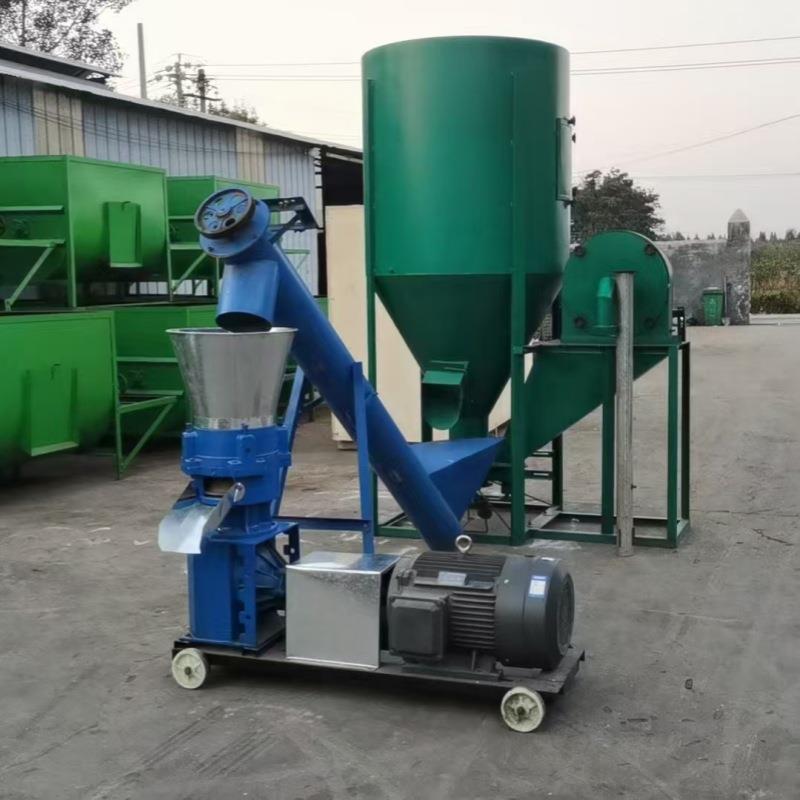 毛毛虫小仓鼠颗粒机出口新型轮转饲料颗粒机草粉玉米饲料颗粒机