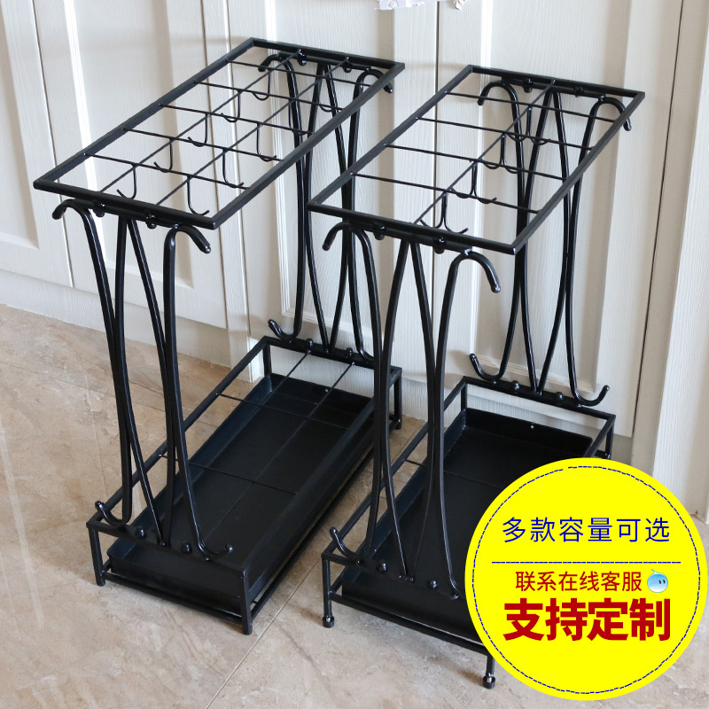 进门雨伞架子收纳架家用放雨伞置物架玄关入户酒店门口挂伞沥水架