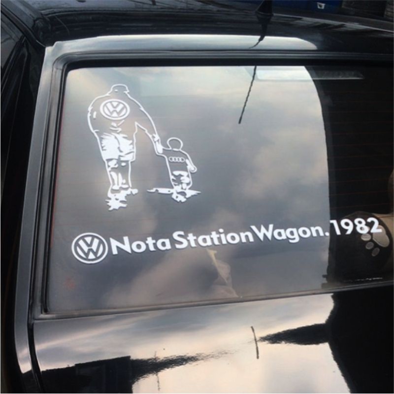 桑旅1983车贴纸拉花普桑包围改装车顶箱行李架改色瓦罐适用于大众