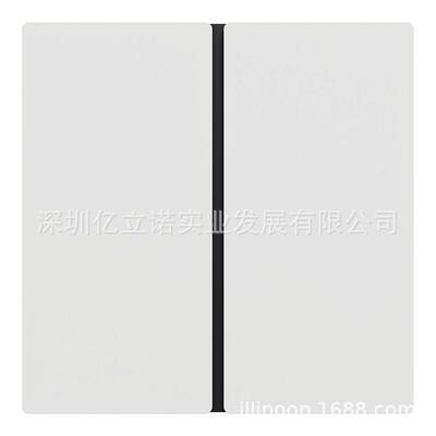 KNX境悦系列白色2键智能开关控制面板C2E616101_WE_C1B