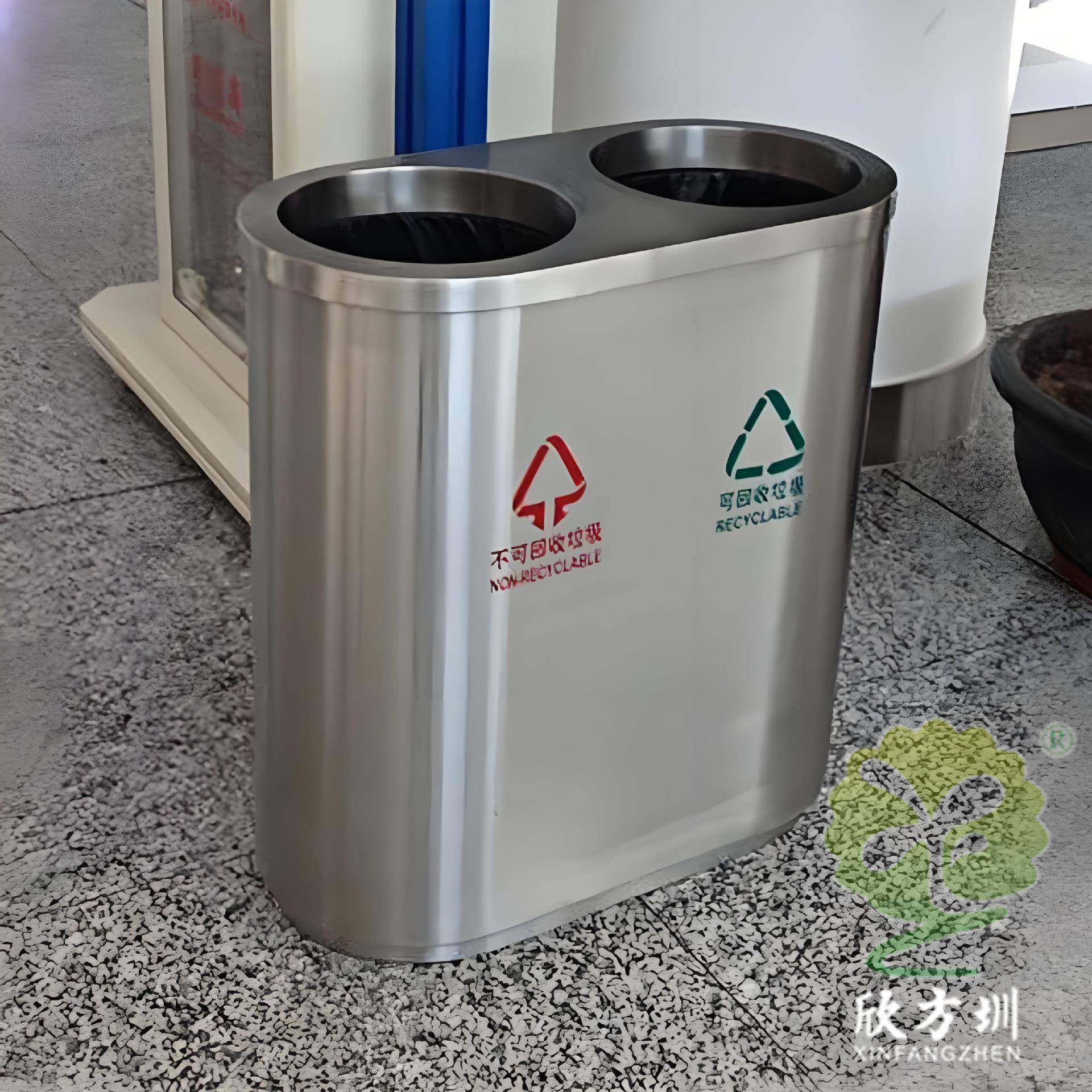立式直投口不锈钢垃圾桶商用两分类机场火车站候车室金属果皮箱,基础建材,不锈钢垃圾桶,淘宝优惠券,粉丝福利购,淘宝优惠卷