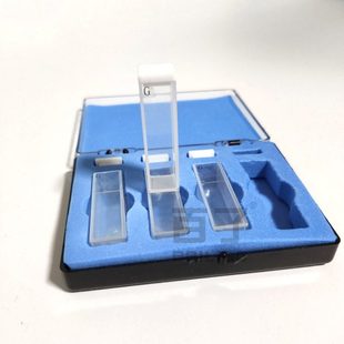 玻璃比色皿10mm 751 4只装 带盖 722 烧结熔融一体 盒装