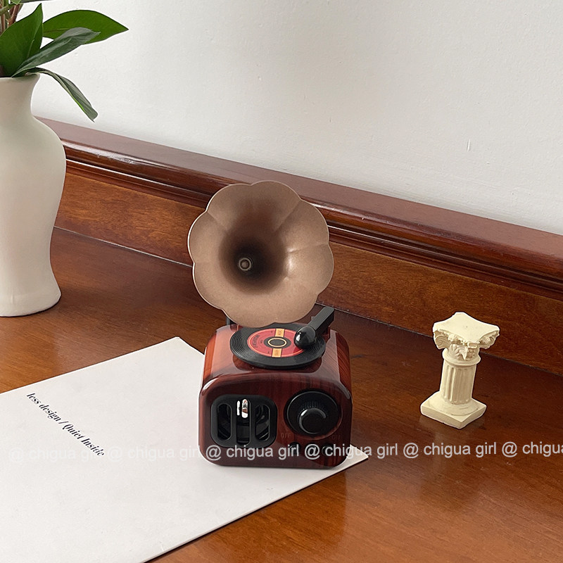 风创意复古留声音乐盒八音盒民宿房间装饰拍照道具
