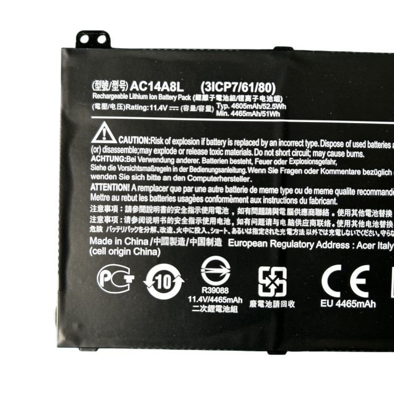宏基 VN7-591G 571G 592G 791G 792G VX5-591G 笔记本电池AC14A8L