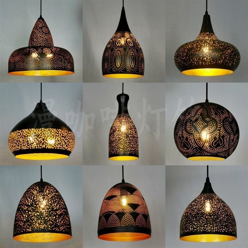 复古工业风火锅 咖啡厅酒吧铁艺吊灯烧烤店泰式小酒馆灯