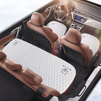 新款汽车坐垫冬季毛绒爱女保暖加热屁股垫单片后座垫季通用