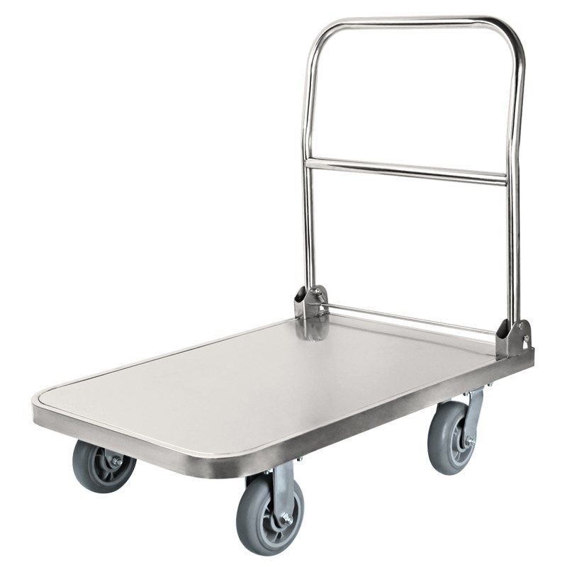 带手刹拉货小推车铁站带刹车平板车制动兴锋