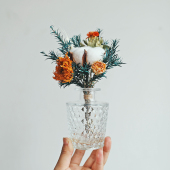 永生真干天然玫瑰束风干向日葵材料客厅摆设装 饰瓶