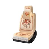 隔热透气 春夏季 荣强汽车坐垫全包围纯羊毛绒座垫四季 地毯式