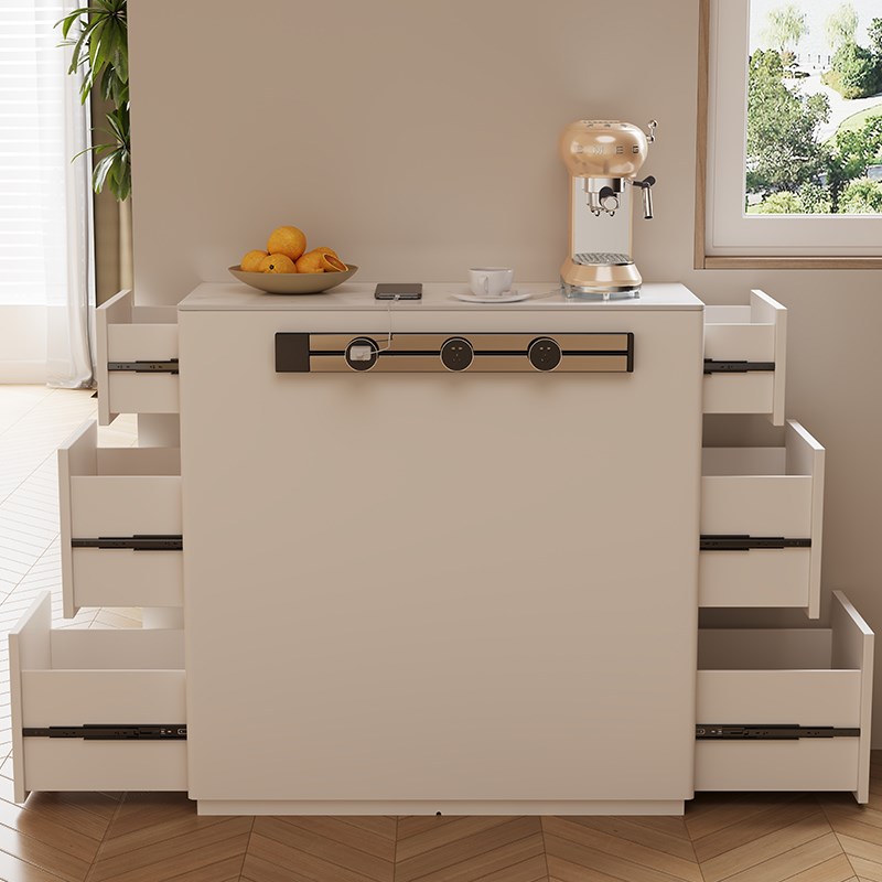 极窄岛台柜家用单独可独立岩板餐边导台柜靠墙小户型迷你单柜