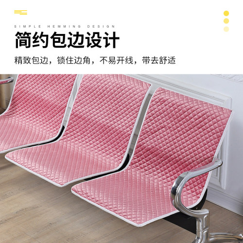 连椅位靠背一体沙发垫候诊椅垫医院输液短绒公共座椅垫