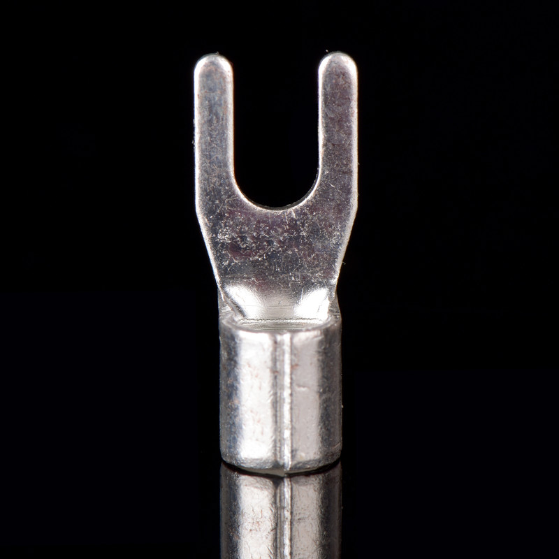 紫铜焊口 UT叉型裸端头UT- Y型接线端子 U型铜端子 镀银 1000只