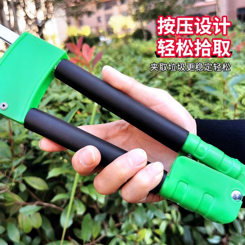 环卫工人捡垃圾的夹子加长拾物器捡取物家用厕所卫生钳子金属夹子