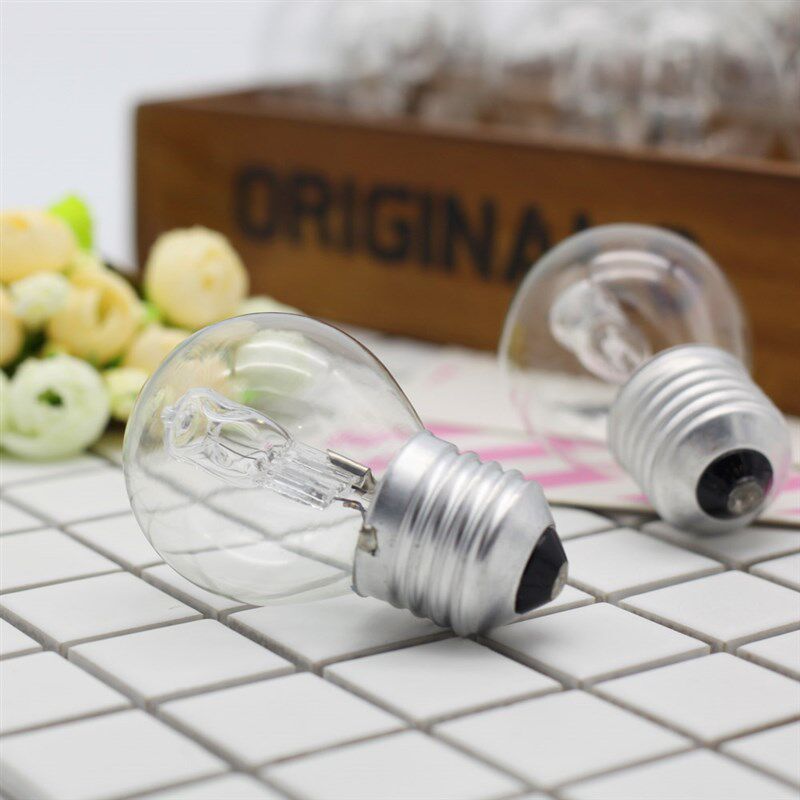 保温柜陈列柜耐温钨丝灯泡中泡黄光烤箱灯泡卤素