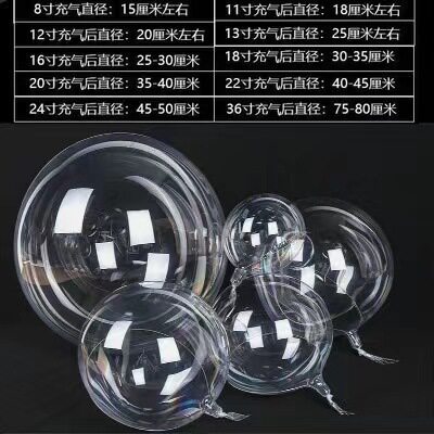 波波球免拉伸182024寸透明气球