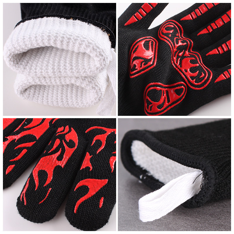 500度五指灵活耐高温手套工业隔热防烫加厚耐热S手套烘焙烤箱烤炉