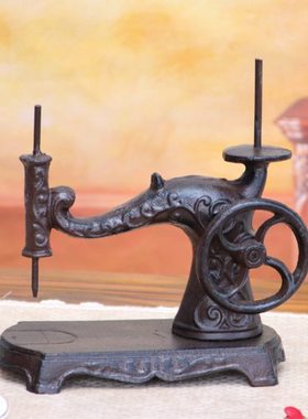 格嘉睿尔复古铸铁工艺品酒吧会所庭院家居装饰缝纫机摆件