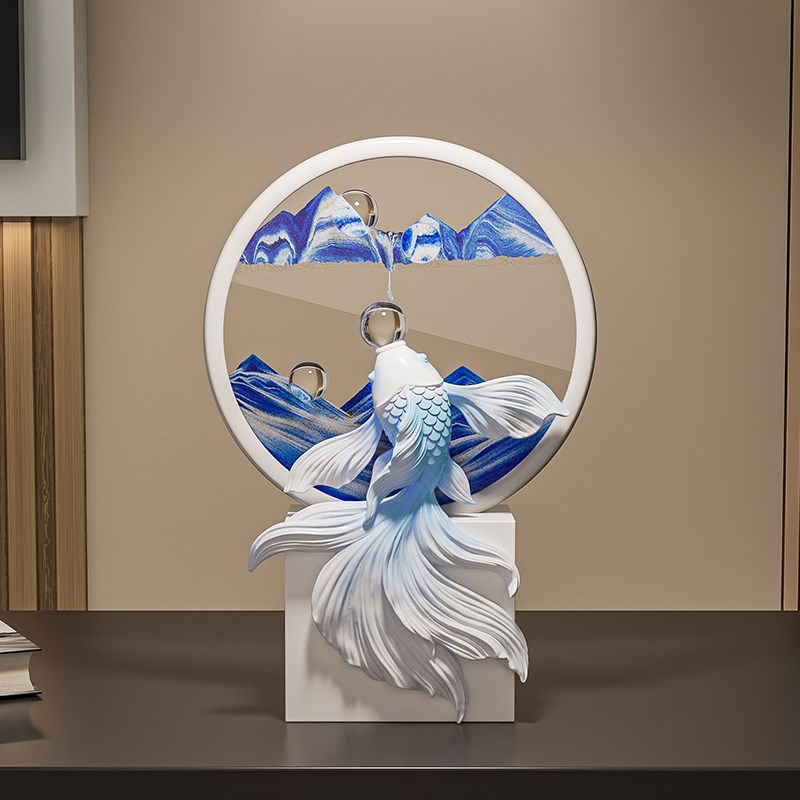 创意流沙画摆件客厅轻奢玄关酒柜高级感电视柜装饰品乔迁礼物