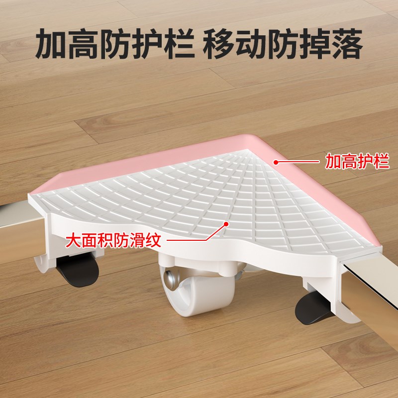 友望洗地机带轮移动置物架家用可伸缩拖地机电脑主机托架底座