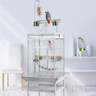 宠美儿中大型出口豪华笼子虎皮玄凤牡丹鹦鹉笼鹩哥鸟笼玩具配件