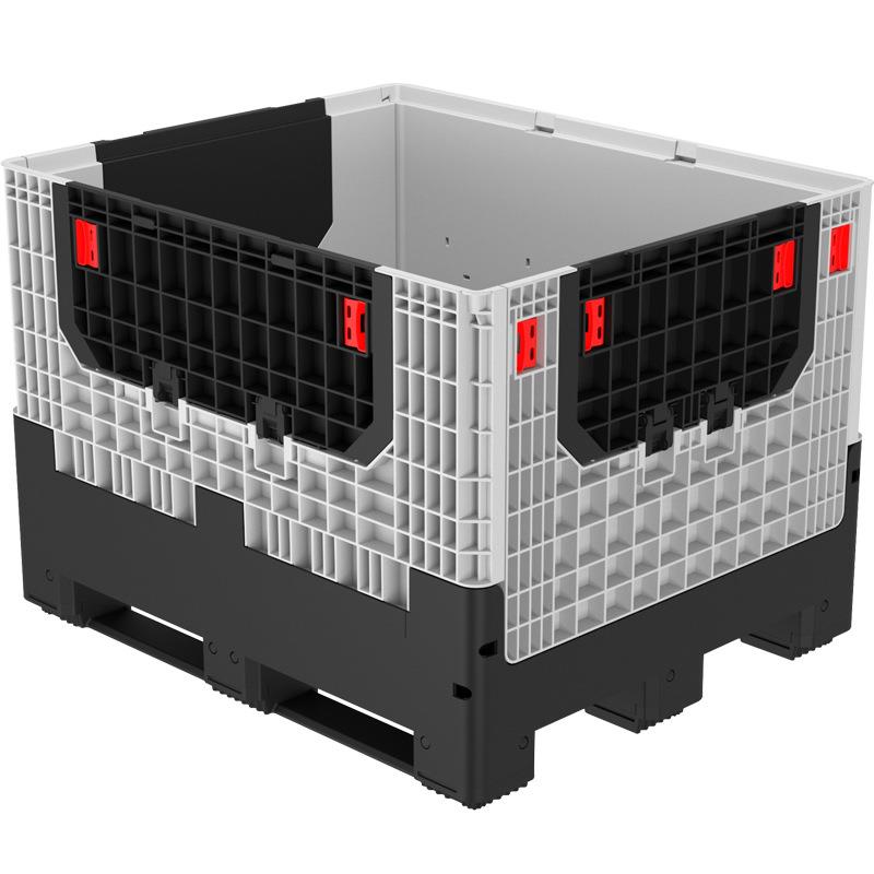 塑料卡板箱可折叠加厚周转箱大型工业物流集装箱带盖水果托盘箱