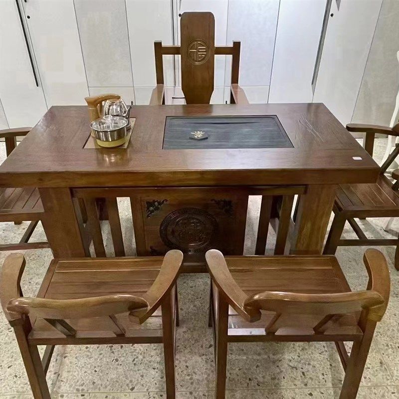 黄榆木大板茶桌茶台实木茶台泡茶桌椅家用办公室茶室,住宅家具,茶几,淘宝优惠券,粉丝福利购,淘宝优惠卷