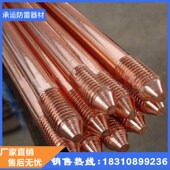 铜包钢接地棒 工地电力防雷接地棒镀铜接地桩家用地线避雷接地针